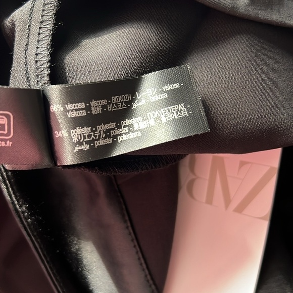 Zara NWT wrap wide leg ankle pants XS - Picture 8 of 8